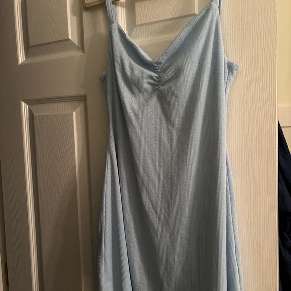 White Fox Boutique Dresses & Skirts - White Fox Boutique Blue Sleeveless Cowl Neck Mini Dress